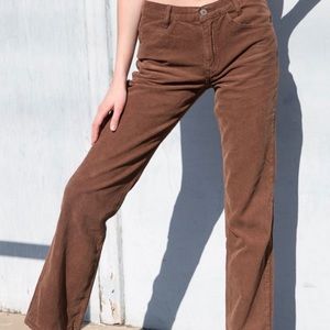 brandy melville brown corduroy pants